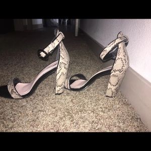 Snakeskin heels